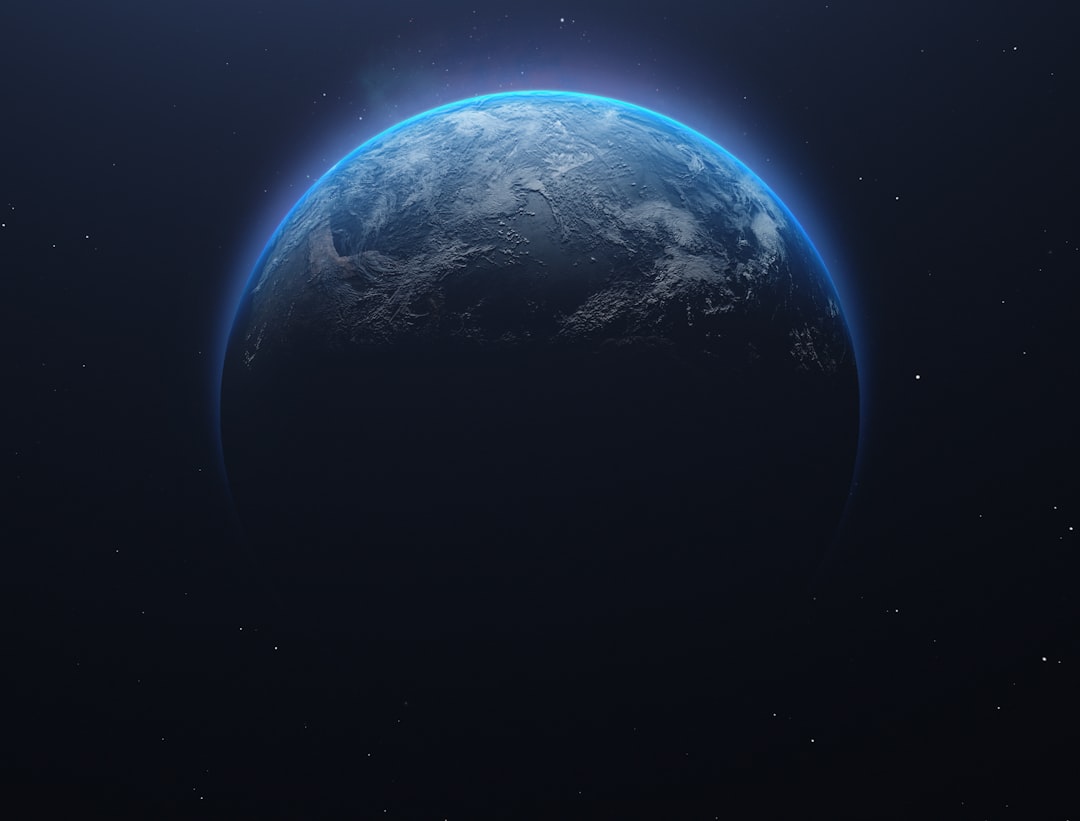 a planet in space